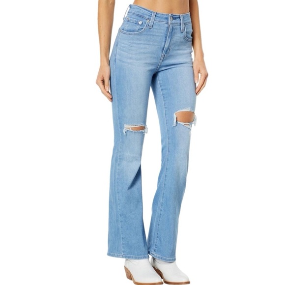 Levi's Like New 726 Flare High Waisted Jeans Size 27 - Picture 1 of 9
